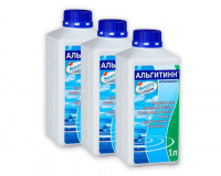 Комплект из 3 шт для бассейна Маркопул Альгитинн от водорослей (жидкость) 1л * 3 шт