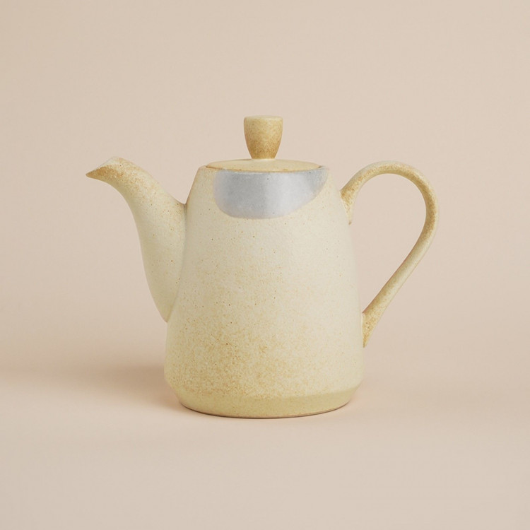 Чайник заварочный фарфоровый SL Home «Волны Сардинии», 1,3 л, 23×12,5×18,4 см, цвет бежевый 