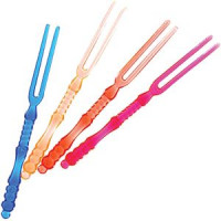 Вилочки коктейльные[400шт];полистирол;,L=11см;разноцветн.