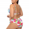 Раздельный купальник plus size с ярким цветочным рисунком
