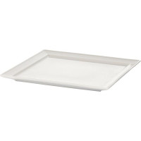 Блюдо «Рита» квадратное;фарфор;,L=26,B=26см;белый