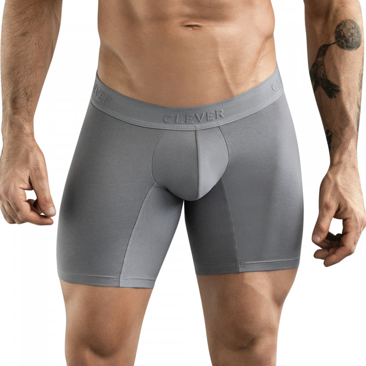 Серые удлиненные трусы-боксеры Caribbean Long Boxer 