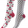 Набор из 2 пар носков Bamboo Socks - с вишенками и в горошек