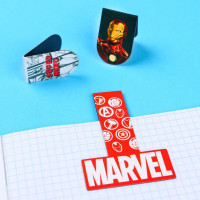 Открытка с магнитными закладками  Настоящему герою , MARVEL, 3 шт.