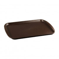Коричневый прямоугольный поднос (42х30 см)