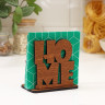 Салфетница деревянная  HOME , 12x8x11,9 см, цвет коричневый