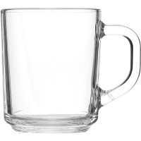 Кружка;стекло;250мл;D=75,H=90,L=100мм;прозр.