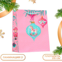 Новый год. Пакет подарочный  Лошадка , 18 х 22,3 х 10 см.
