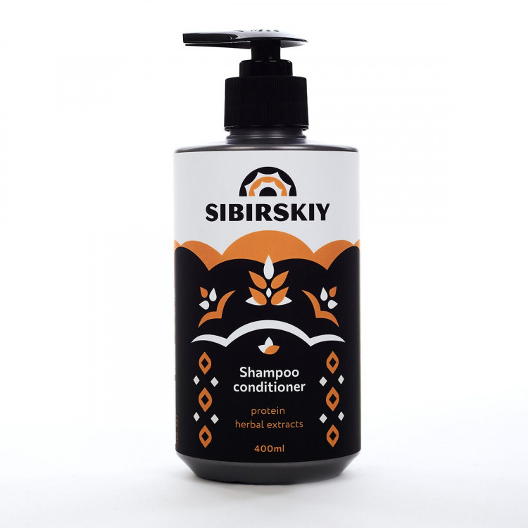 Шампунь-кондиционер Sibirskiy Shampoo Conditioner Protein Keratine - 400 мл. 