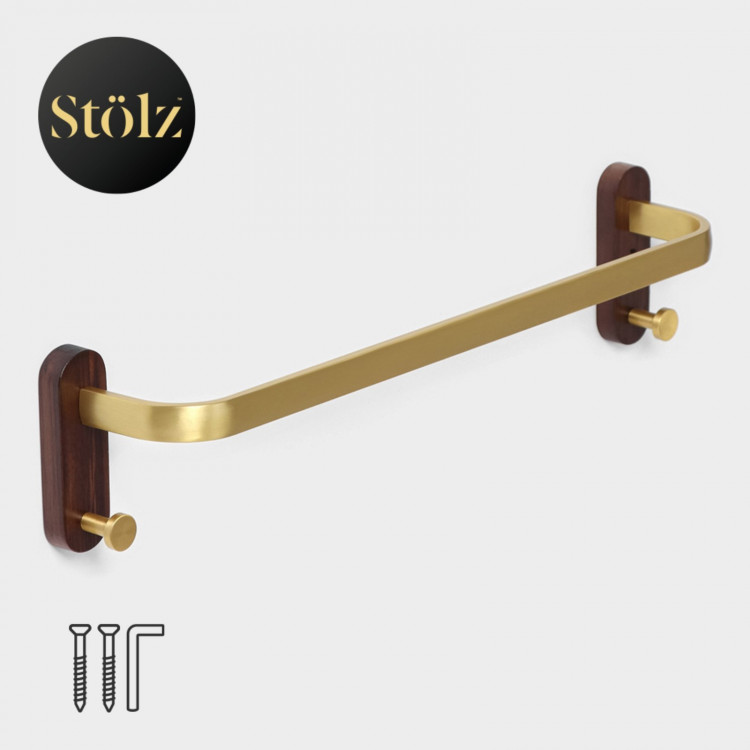 Коричневый держатель для полотенец Stölz Hölzern Premiere - 50 см. 