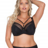 Бюстгальтер plus size с декоративными бретелями