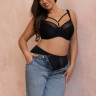 Бюстгальтер plus size с декоративными бретелями