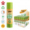 Клей-карандаш, 8 грамм, BIC  Ecolutions , твердый, с яблочным запахом, прозрачный, водно-спиртовая основа