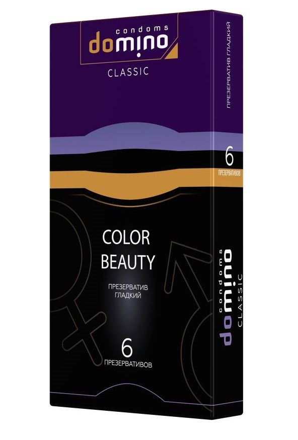 Разноцветные презервативы DOMINO Classic Colour Beauty - 6 шт. 