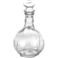 Графин «Карат» с пробкой;стекло;0,5л;,H=19,8см;прозр.