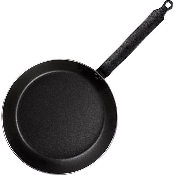 Сковорода с антипригарным покрытием «Клас Шеф»;алюмин.,тефлон;D=32,H=5,L=59см;синий,черный 