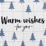Новый год. Новогодняя салфетка на стол Warm wishes, 40х29 см