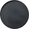 Черная фарфоровая тарелка «Кунстверк Блэк» с бортом (диаметр 26 см)