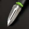 Рыбочистка Доляна Lime, 19×2,5 см, цвет чёрно-зелёный