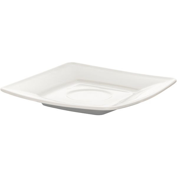 Блюдце «Виктория»;фарфор;,H=15,L=149,B=149мм;белый 