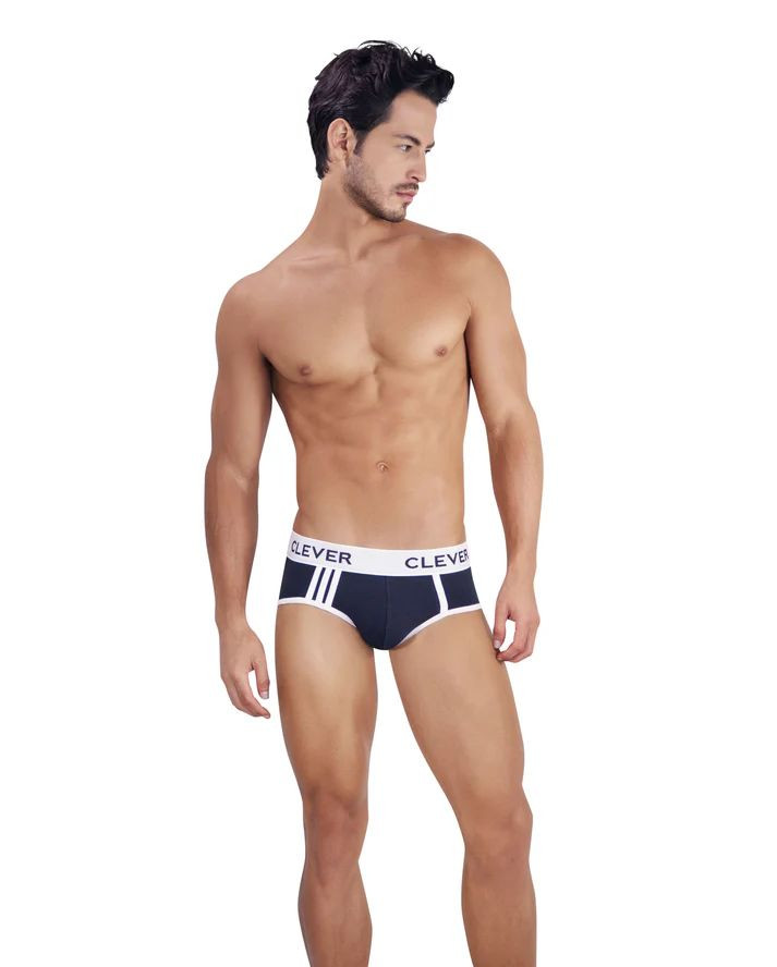 Черные хлопковые трусы-брифы Clever Piping Brief 