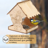Деревянная кормушка-конструктор для птиц «Заяц с морковкой» (14х14,5х18 см)