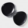 Блюдо фарфоровое для подачи Magistro Carbon, 21×18,5см, цвет чёрный