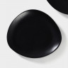 Блюдо фарфоровое для подачи Magistro Carbon, 21×18,5см, цвет чёрный