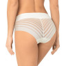 Высокие трусики-слипы с полупрозрачной задней частью в полоску