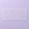 Форма для шоколада «Тополиный лист», силикон, 3 ячейки, 23×11×0,3 см, цвет белый