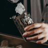 Стакан смесительный «Пробар Премиум Мотиво» с рисунком;сталь нерж.;0,5л;D=90,H=165мм;серебрист.