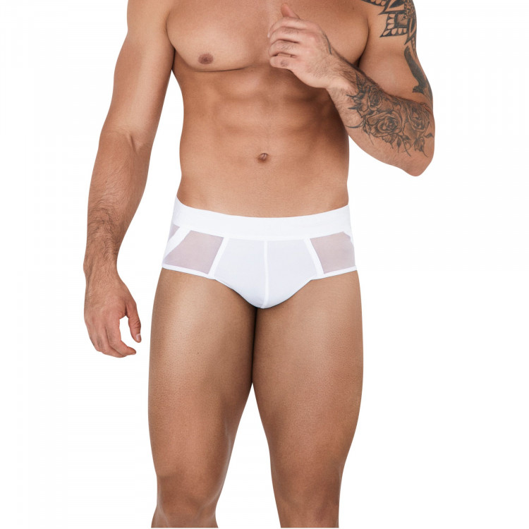 Белые мужские трусы-джоки Caspian Jockstrap 