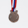 Медаль призовая 192, d= 4 см. 3 место. Цвет бронза. С лентой