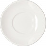 Блюдце «Кунстверк»;фарфор;D=150/70,H=23мм;белый