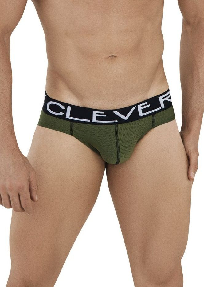 Мужские трусы брифы хаки Clever URI BRIEF 103610 