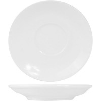 Белое фарфоровое блюдце «Кунстверк» (диаметр 14 см)