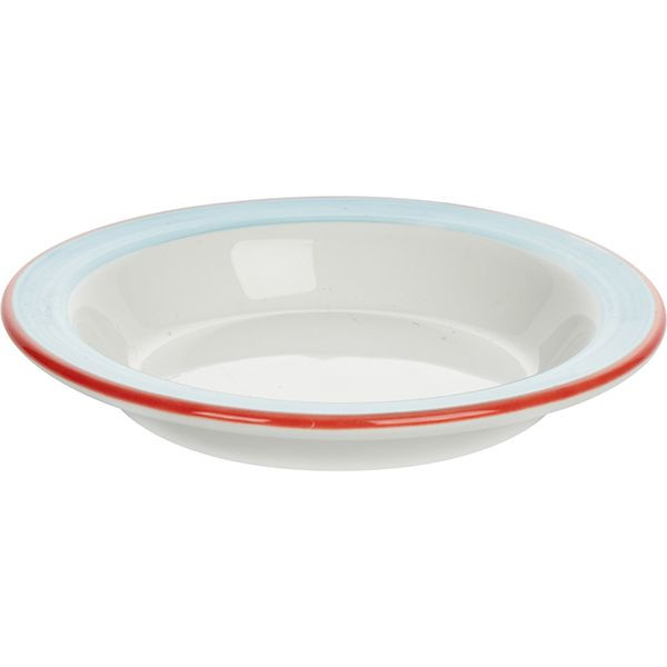 Блюдце «Рио Блю» для масла;фарфор;D=11,H=2см;белый,синий 