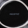 Салатник фарфоровый Magistro Carbon, 15,5×13,5 см, цвет чёрный