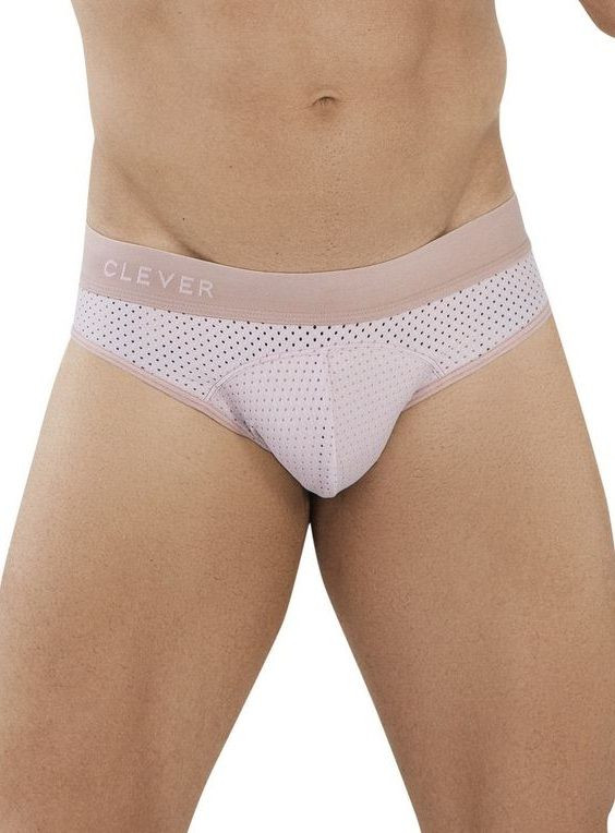 Пудровые трусы-брифы из ткани с перфорацией Zurich Brief 
