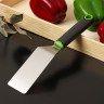 Лопатка для пиццы Доляна Lime, 25×5 см, цвет чёрно-зелёный