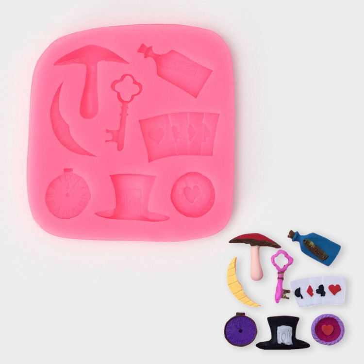 Молд «Фокус», силикон, 9×8,5×1 см, цвет МИКС 