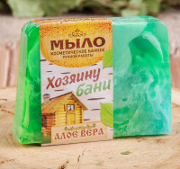 Мыло для бани и сауны с ароматом алое-вера «Хозяину бани» - 80 гр.