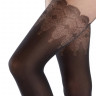 Колготки с имитацией чулок на ажурной резинке Flirty