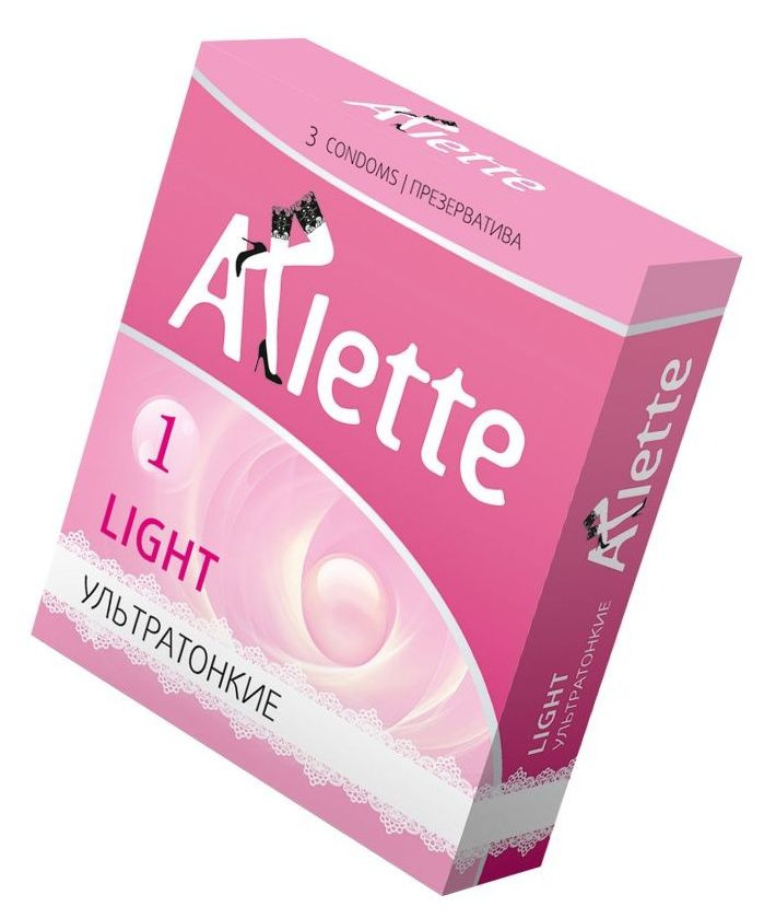 Ультратонкие презервативы Arlette Light - 3 шт. 