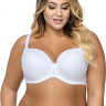 Элегантный бюстгальтер plus size с уплотненными чашками из нежной микрофибры Элегантный бюстгальтер plus size с уплотненными чашками из нежной микрофибры