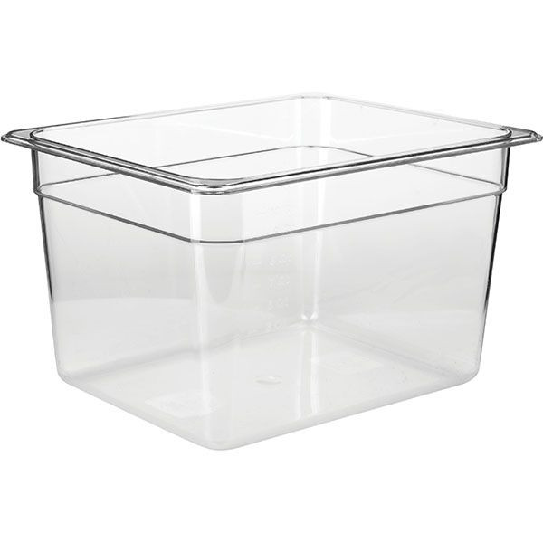 Прозрачная гастроемкость GN 1/2 из поликарбоната (объем 11,7 л.) 