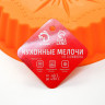 Форма для выпечки Доляна «Рифлёный круг. Звезда», силикон, d=20 см, с ручками, цвет МИКС