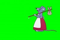Мышка из мультипликационной сказки "Терем-Теремок"