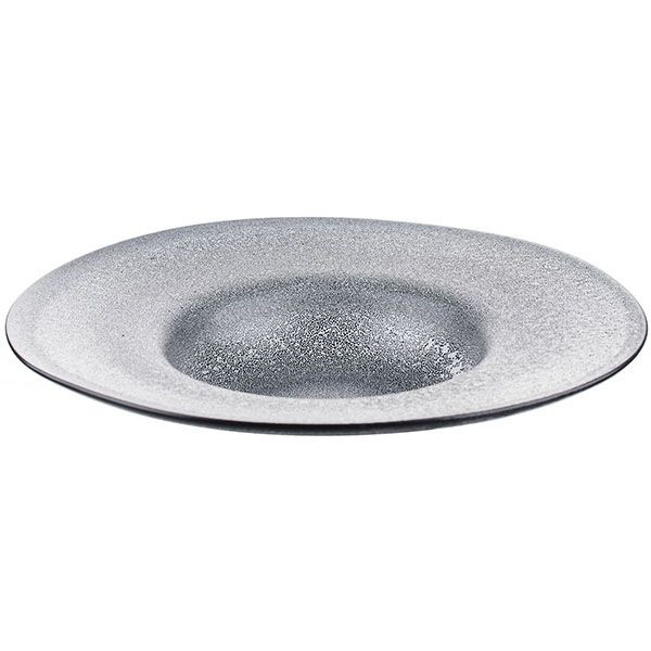 Тарелка для пасты «Млечный путь»;фарфор;0,5л;D=31,H=5см;черный,серый 