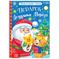 Новый год! Книга со стихами «Подарок Дедушки Мороза», 12 стр.